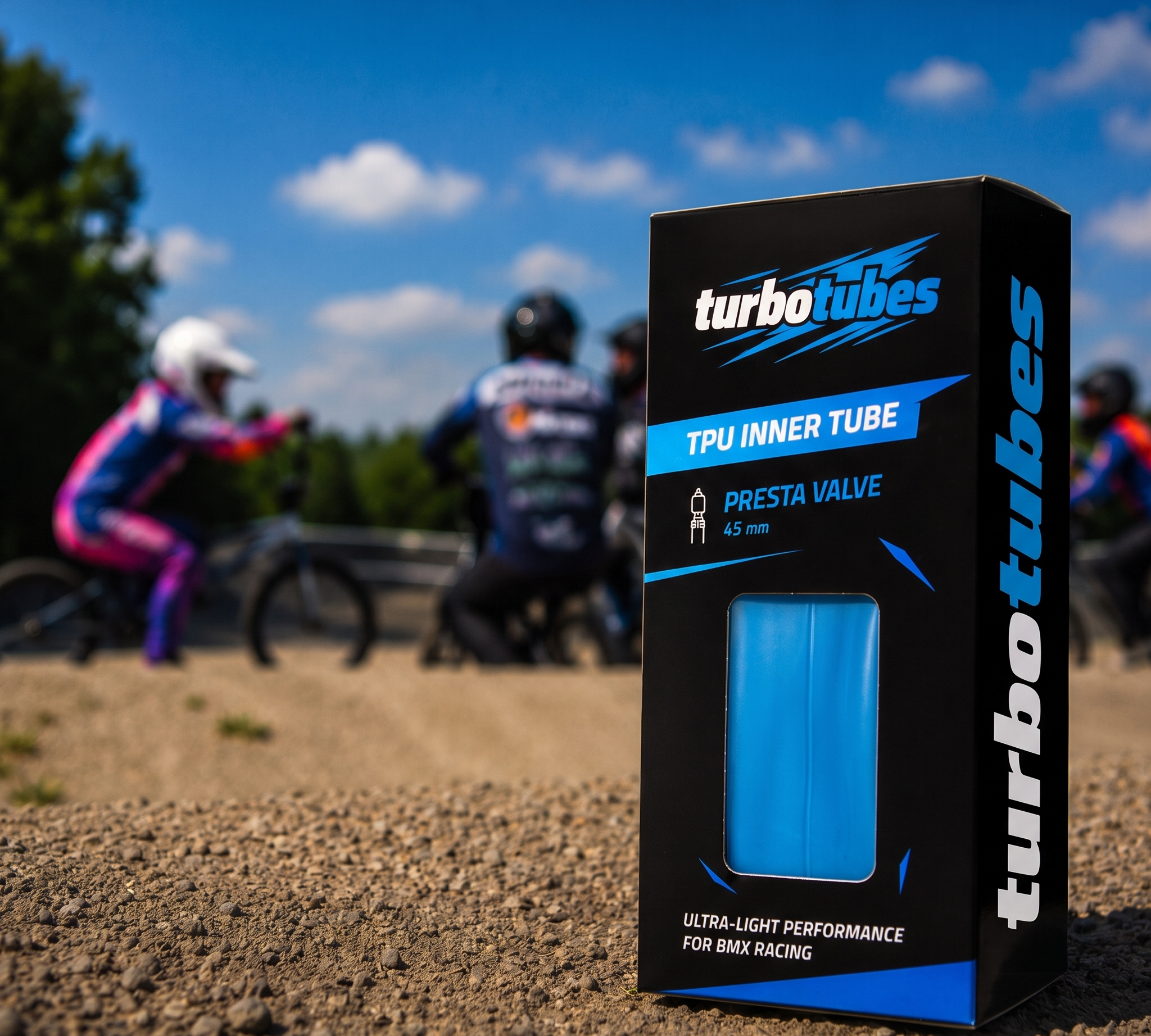 TurboTubes TPU binnenband doos op BMX baan